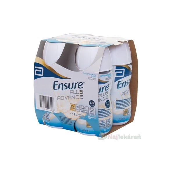 Ensure PLUS ADVANCE vanilková príchuť 4x220 ml