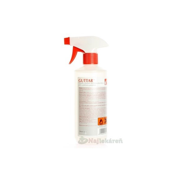 GUTTAR s rozprašovačom dezinfekcia plôch 500ml