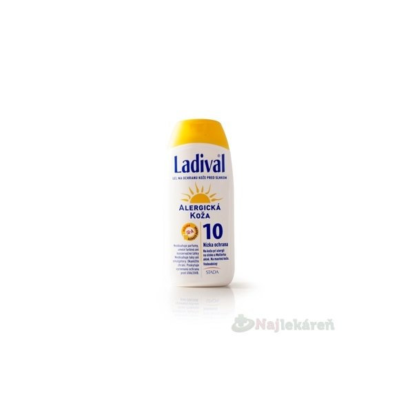 LADIVAL Allerg OF 10, 200 ml gél