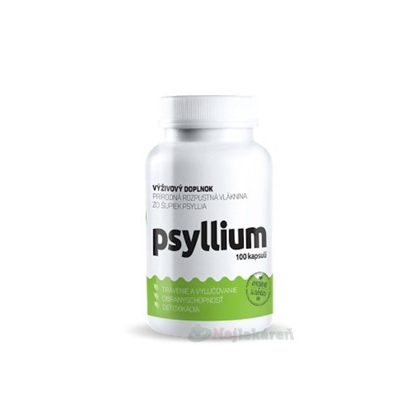 Top Green Psyllium, rozpustná vláknina, 100 cps