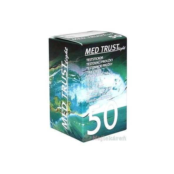 MED TRUST Light testovacie prúžky 50ks