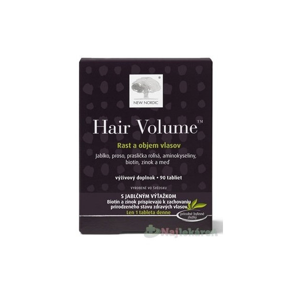 NEW NORDIC HAIR VOLUME pre zdravé vlasy a nechty 90tbl