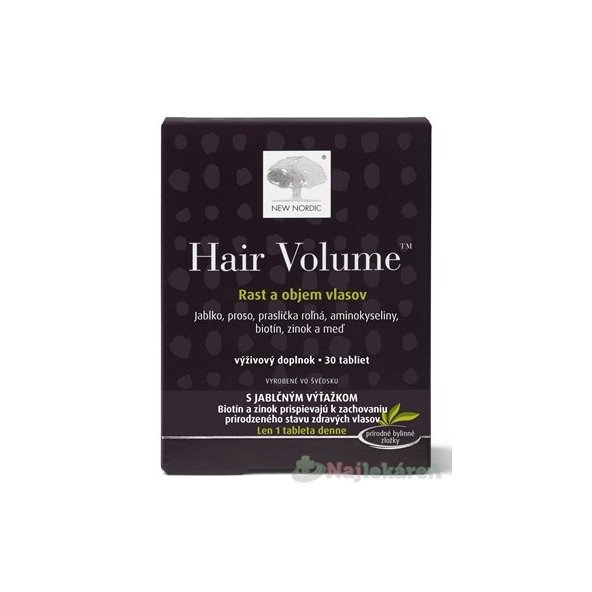 NEW NORDIC HAIR VOLUME pre zdravé vlasy a nechty 30tbl