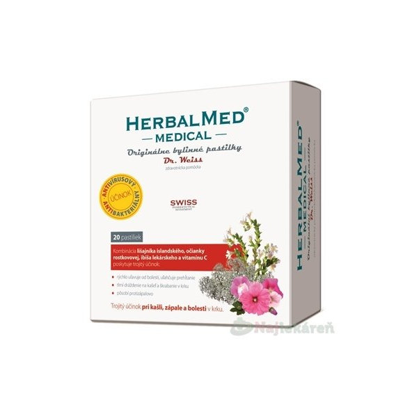HERBALMED Medical Antivirus Dr. Weiss bylinné pastilky 20ks