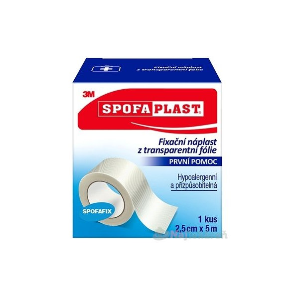 3M SPOFAPLAST č.432 Fixačná náplasť (2,5cmx5m) z netkanej textílie, cievka 1ks