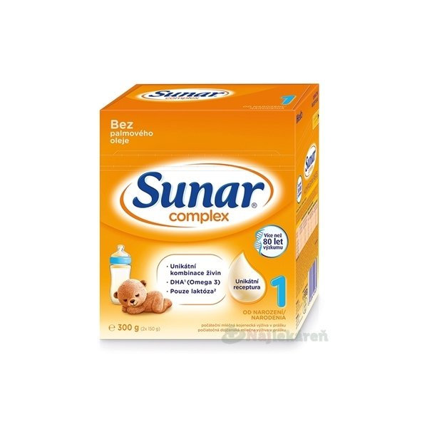Sunar Complex 1 dojčenské mlieko 300g