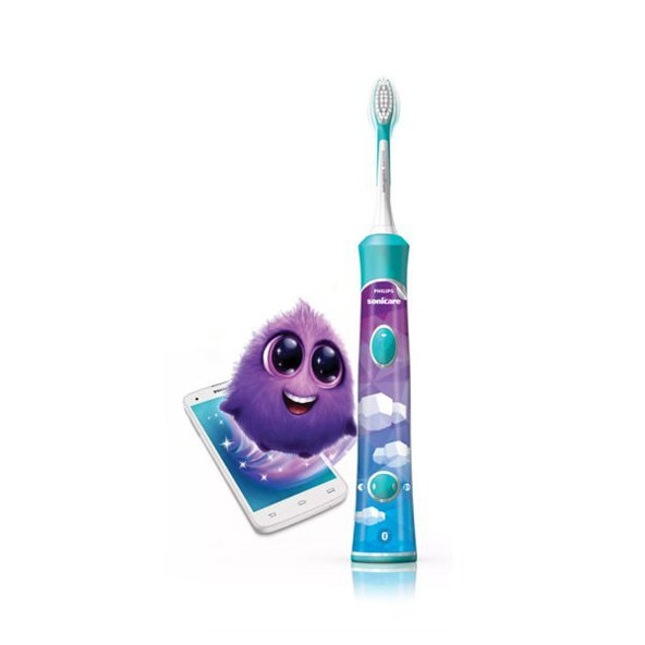Philips Sonicare for Kids s Bluetooth - sonická kefka, modrá HX6322/04