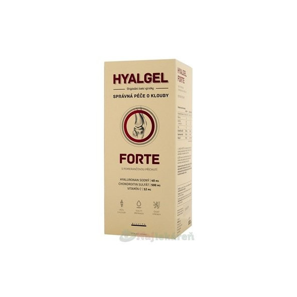 HYALGEL FORTE  na kĺby 500ml, pomaranč
