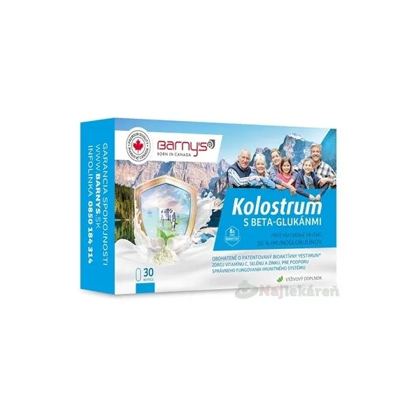 Barny's KOLOSTRUM s beta-glukánmi forte + darček