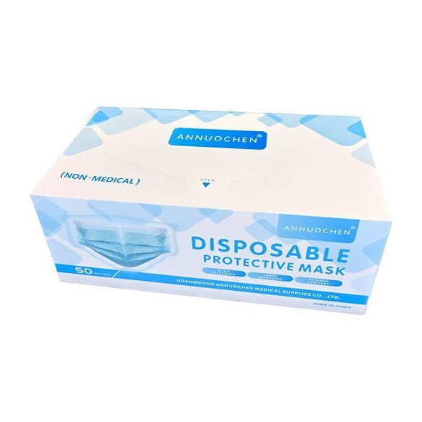 Jednorázové rúško na tvár 3-vrstvové 50ks