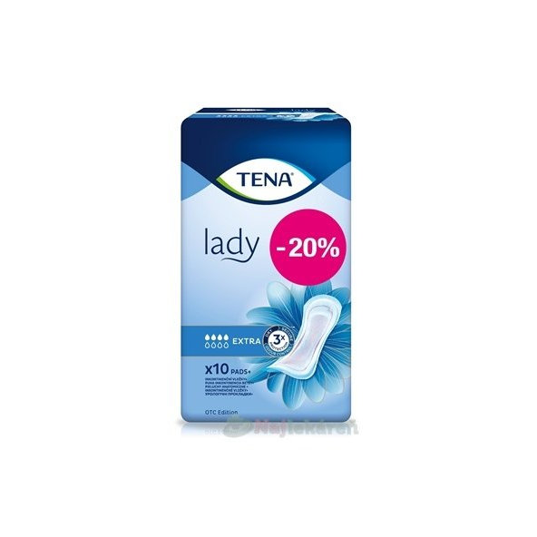 TENA LADY EXTRA PROMO inkontinenčné vložky, 10ks