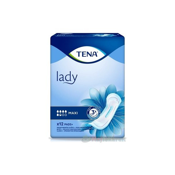 TENA Lady Maxi inkontinenčné vložky 12ks