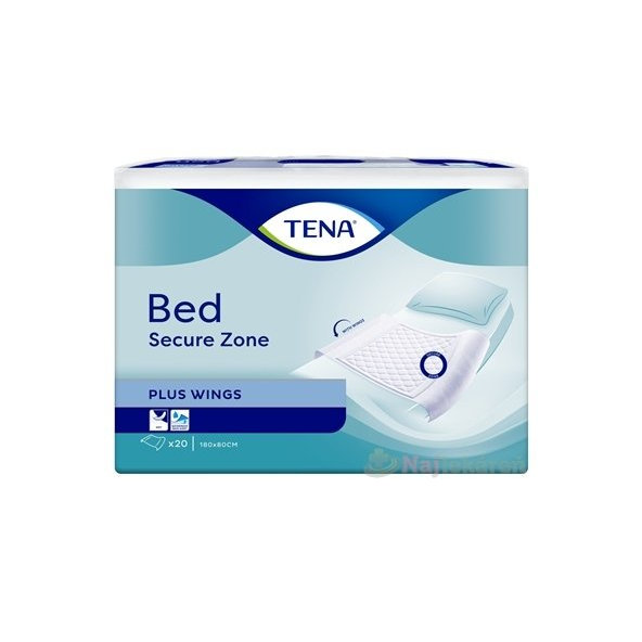 TENA Bed Plus Wings absorpčné podložky, 180x80cm, 20ks