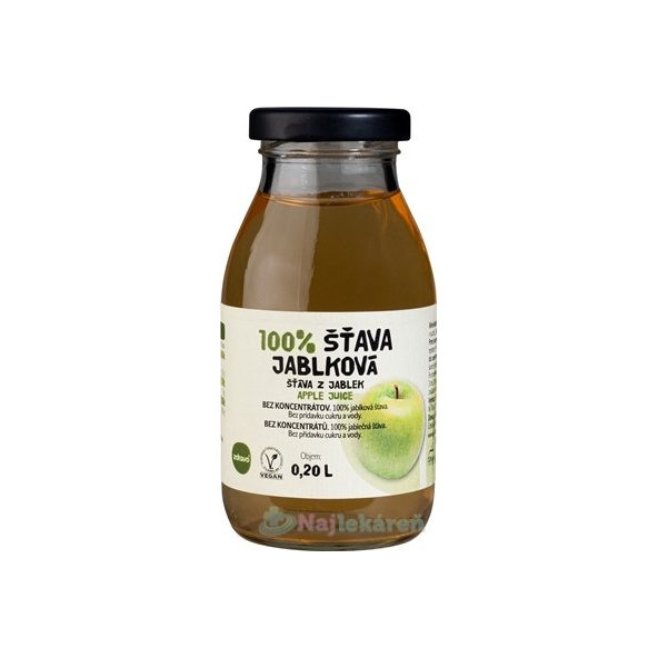 Zdravo 100% JABLKOVÁ ŠŤAVA  200 ml