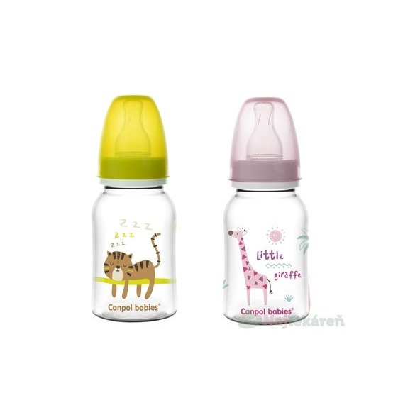 Canpol Babies Fľaša tvarovaná 125 ml