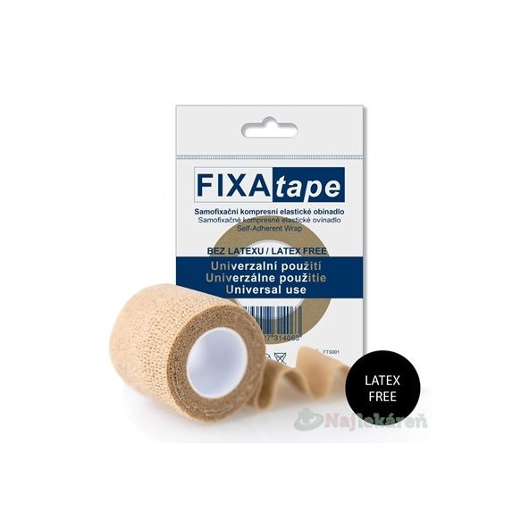 FIXAtape samofixačné elastické ovínadlo STRETCH kompresné (5,0cmx450cm)  1ks