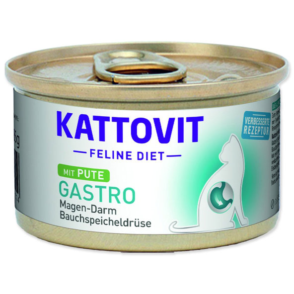 Kattovit Gastro konzerva s morčacím mäsom 85 g