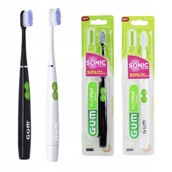 Gum Activital sonic zubná kefka, biela