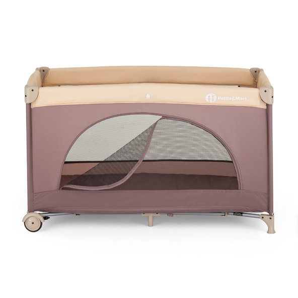 PETITE&MARS Postieľka cestovná Nyja Elegant Dreamlines Mocha