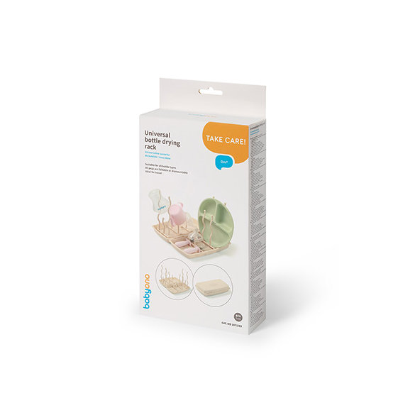 BABYONO Stojan na sušenie dojčenských fliaš a cumlíkov béžový
