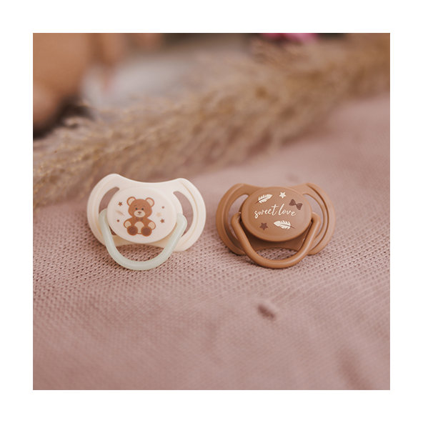 BABYONO Cumlíky silikónové symetrické 0-6m 2 ks