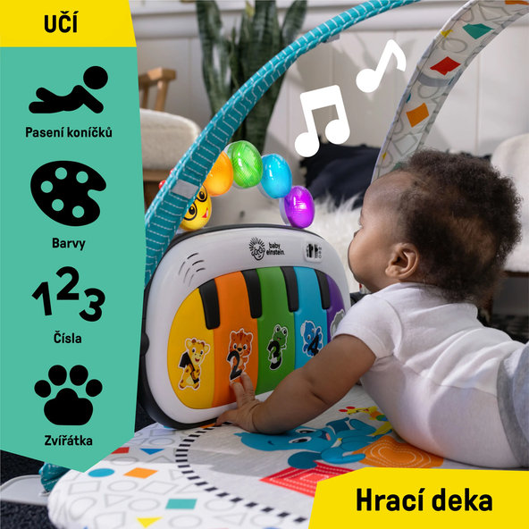 BABY EINSTEIN Postieľka s ohrádkou na hranie 3v1 Kick & Snooze™ 0m+
