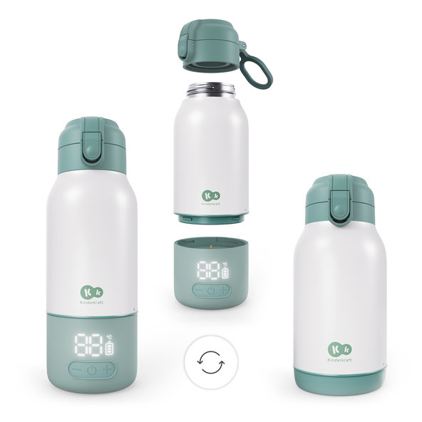 KINDERKRAFT Ohrievač mlieka a termoska Gaja 2v1 Green
