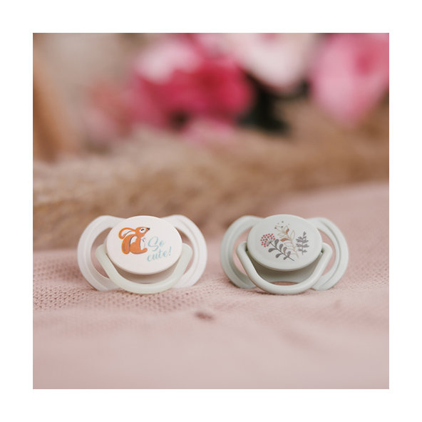 BABYONO Cumlíky silikónové symetrické 6-18m 2 ks