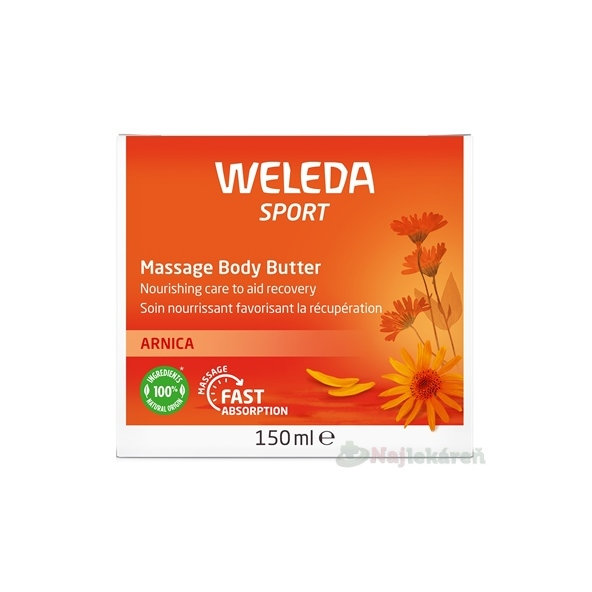 WELEDA Sport Arnikové masážne telové maslo 150 ml