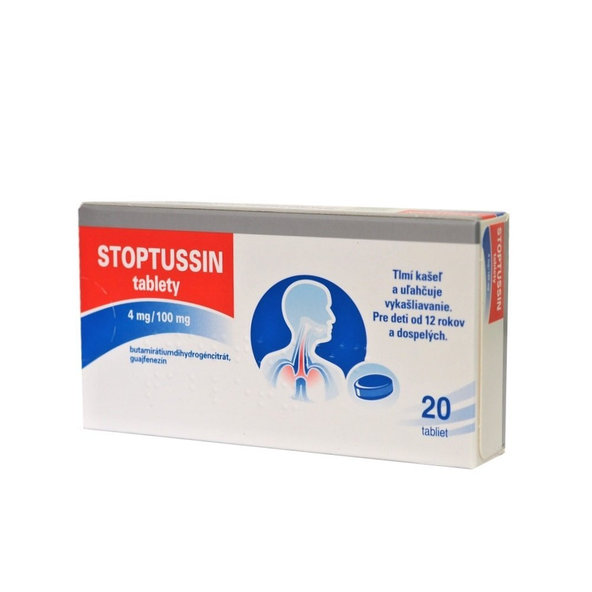 STOPTUSSIN tablety proti kašľu 20 tbl