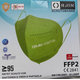 Orjin Jednorázový respirátor FFP2 NR zelený 10ks