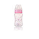 BABYONO Dojčenská antikoliková fľaša široké hrdlo 240 ml - ružová