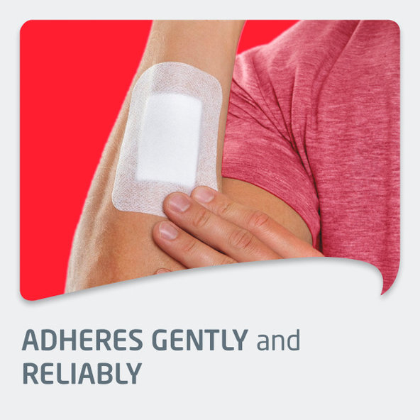 LEUKOPLAST Leukomed absorbčná náplasť na rany 5x7,2 cm, 5 ks