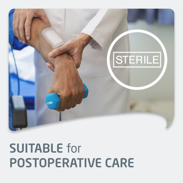 LEUKOPLAST Leukomed absorbčná náplasť na rany 5x7,2 cm, 5 ks