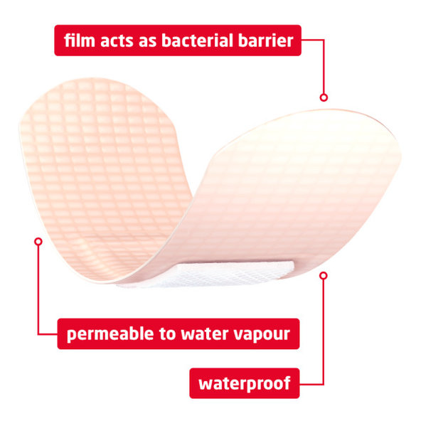 LEUKOPLAST BARRIER Vodeodolná náplasť na rany  22x72mm, 10ks