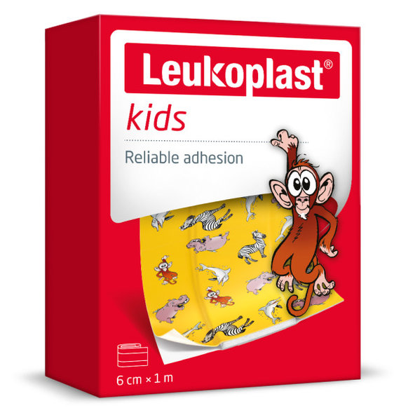 LEUKOPLAST KIDS Vodeodolná náplasť na rany pre deti, pás 6cmx1m 1 ks