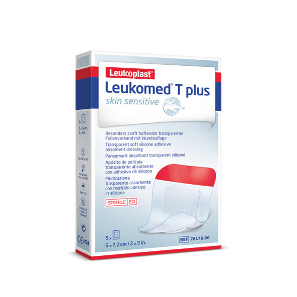 LEUKOMED® T Plus skin sensitive 5x7,2 cm, 5ks