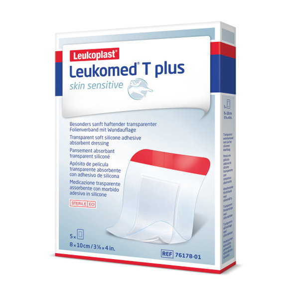 LEUKOMED® T Plus skin sensitive 8x10cm, 5ks