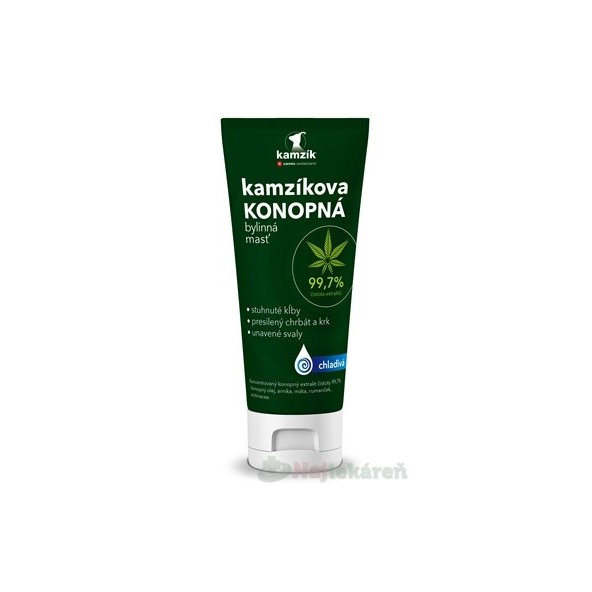 Cemio Kamzíkova konopná masť, chladivá proti stuhnutým kĺbom 200 ml