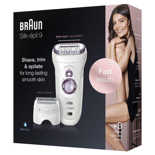 BRAUN epilátor SILK-EPIL 9-710 fialová