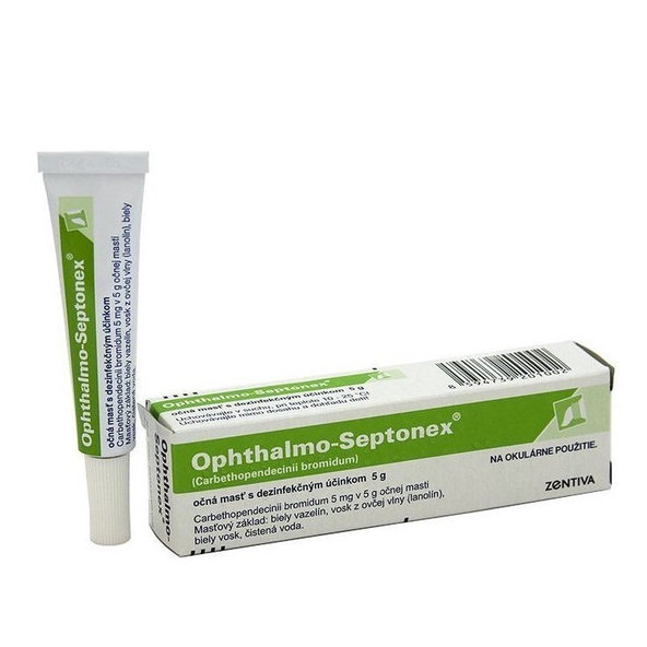 OPHTHALMO-SEPTONEX masť pri zápaloch viečok a spojoviek 5 g