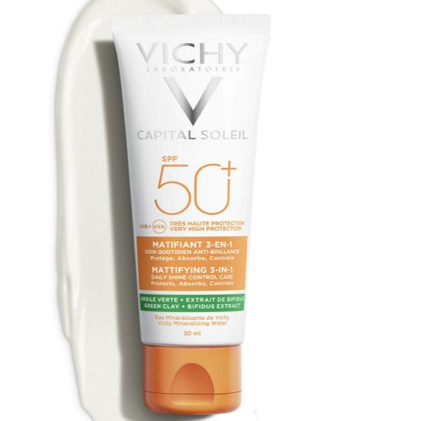 VICHY Capital Soleil SPF 50+ Zmatňujúci krém 3v1 50ml