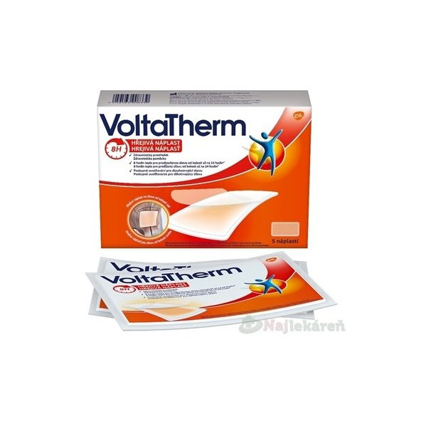 VoltaTherm hrejivá náplasť na úľavu od bolesti 5ks
