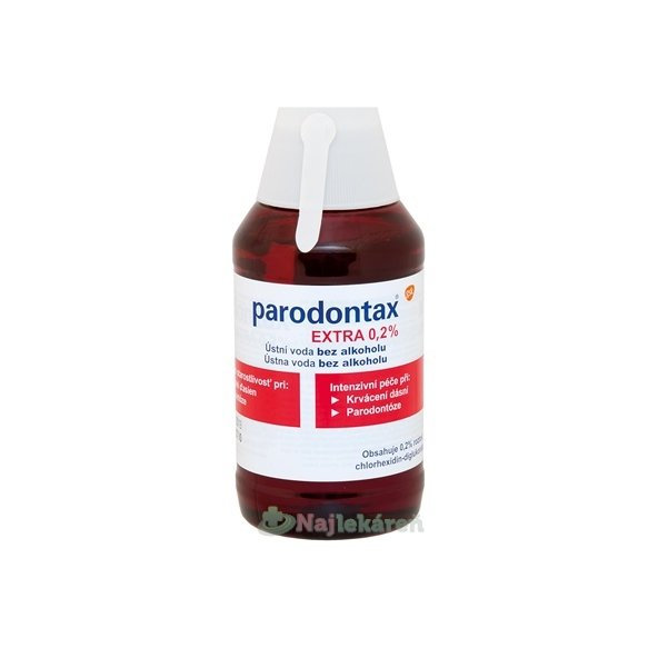 Parodontax Extra 0,2% ústna voda na paradentózu 300 ml