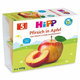 HiPP Príkrm BIO 100% ovocie jablká s broskyňami 4x100g
