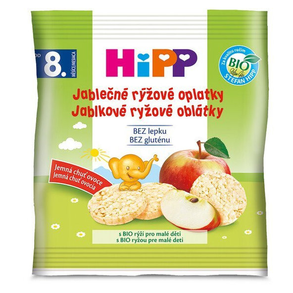 HiPP BIO OBLÁTKY Jablkovo ryžové (od ukonč. 7. mesiaca) 30 g