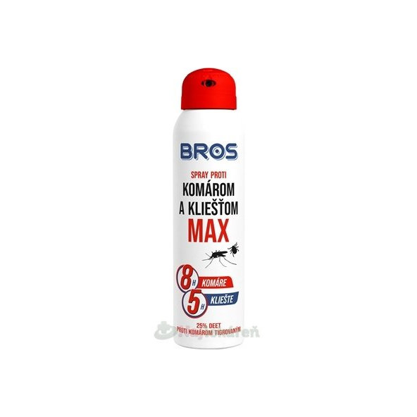 BROS spray proti komárom a kliešťom MAX 90ml