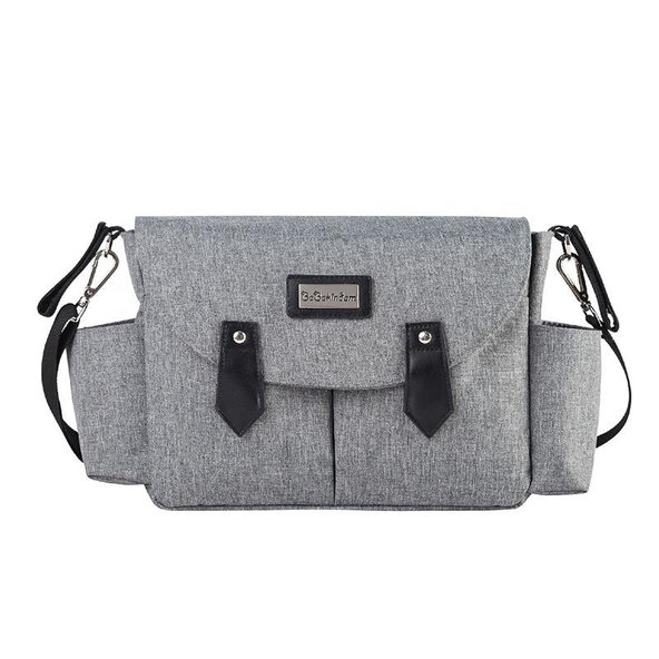 BEBEKINDOM Taška prebaľovacia Sara Grey Black