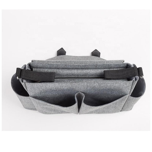 BEBEKINDOM Taška prebaľovacia Sara Grey Black