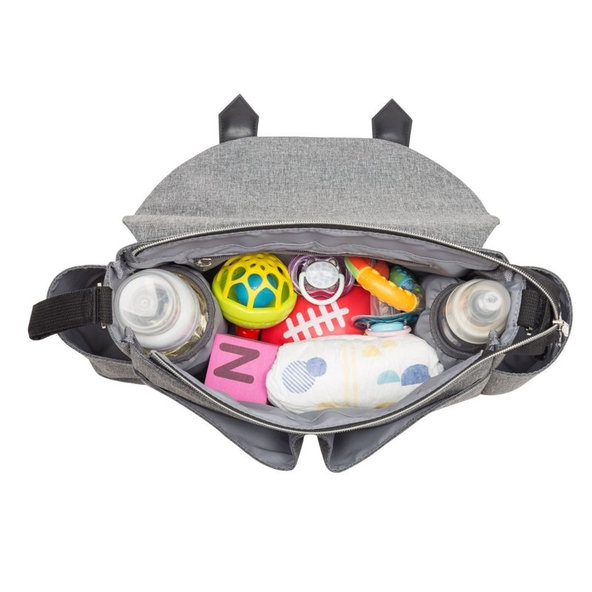 BEBEKINDOM Taška prebaľovacia Sara Grey Black